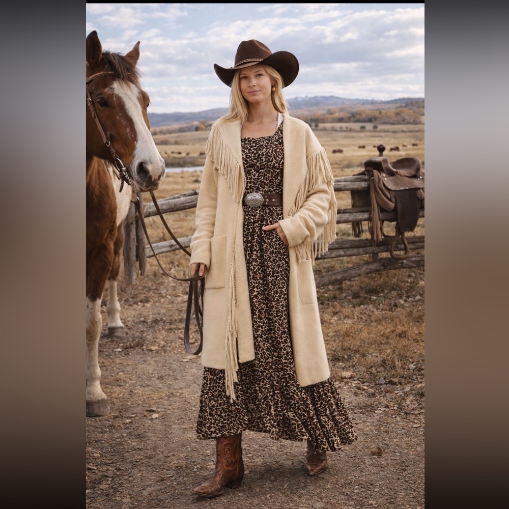 🎉SUPER RARE🎉 Anthropologie NWT NVLT Fringed Coatigan size 1X.